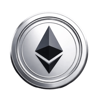 Graphic of the Ethereum (ETH) coin displayed as a floating element